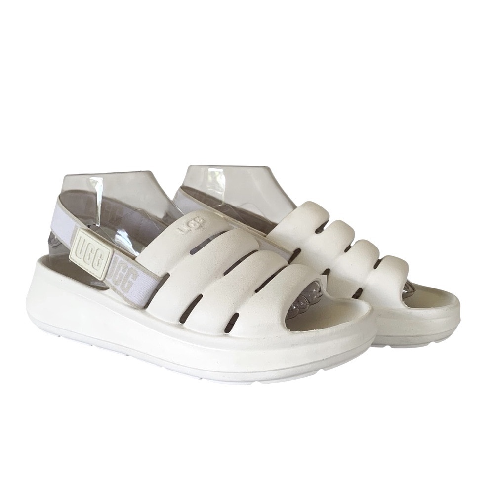 UGG White Sport Yeah Sandals - Picture 2 of 11